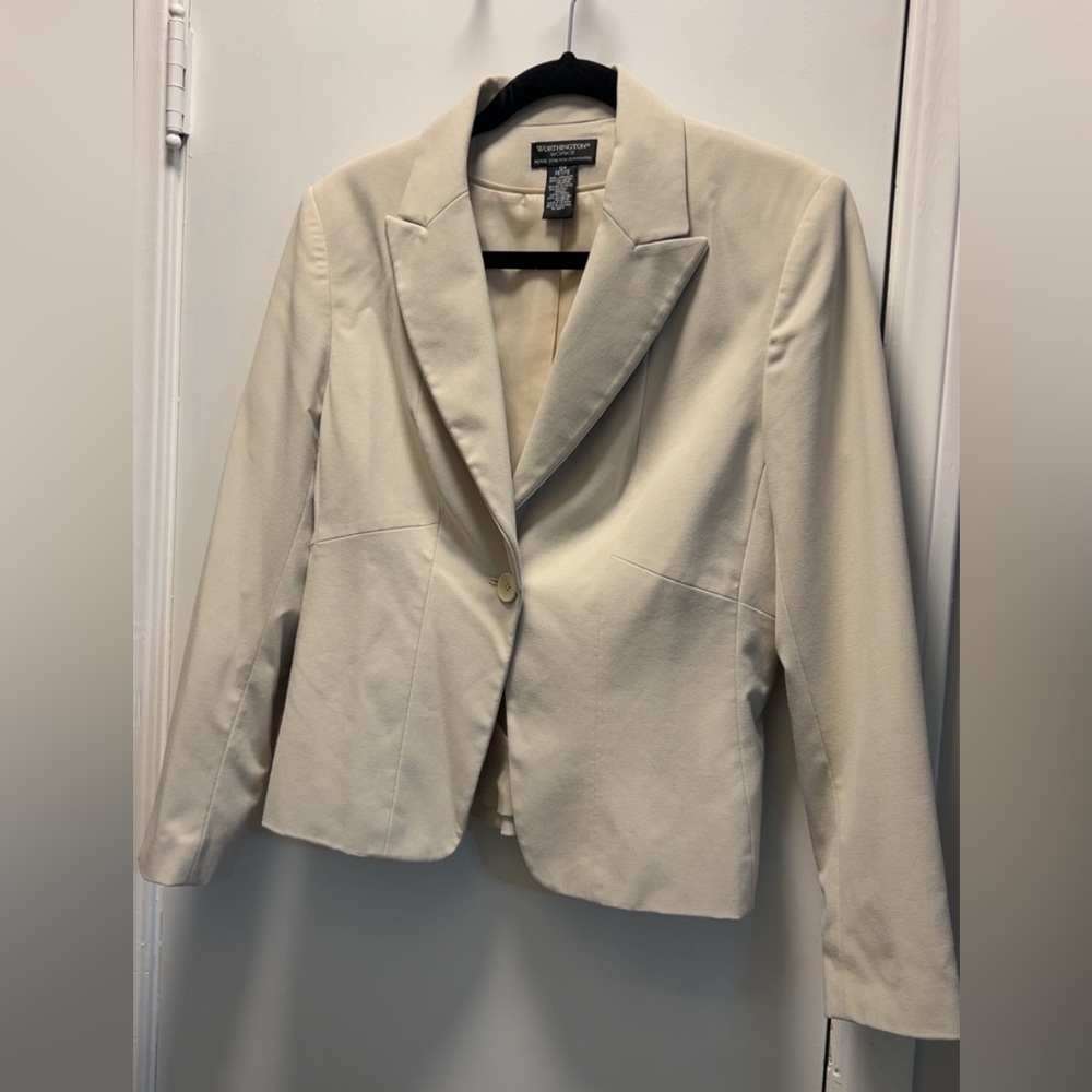 Worthington Cream Blazer Jacket
